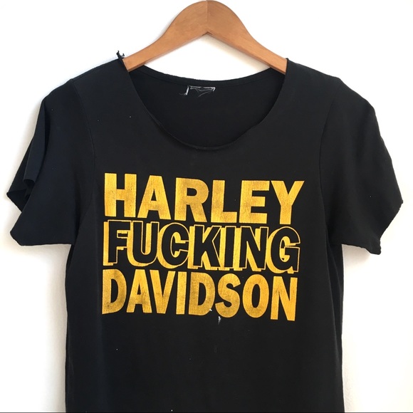 Harley-Davidson Tops - ⚡️Mean & Obscene *RARE* Harley Davidson T-shirt⚡️
